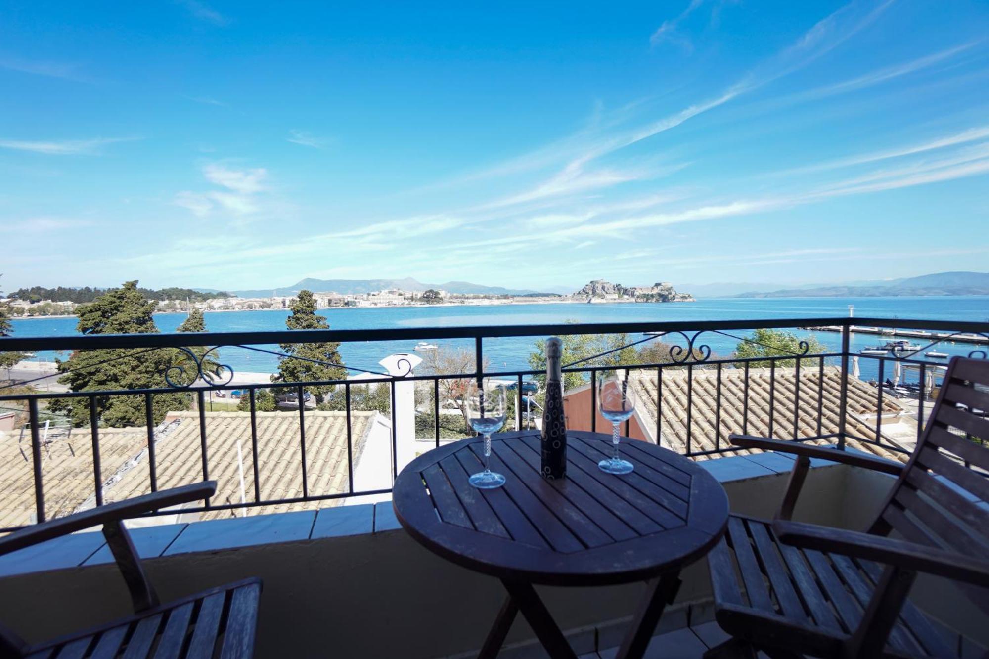 Anemomilos Sea View Penthouse Corfu  Bagian luar foto