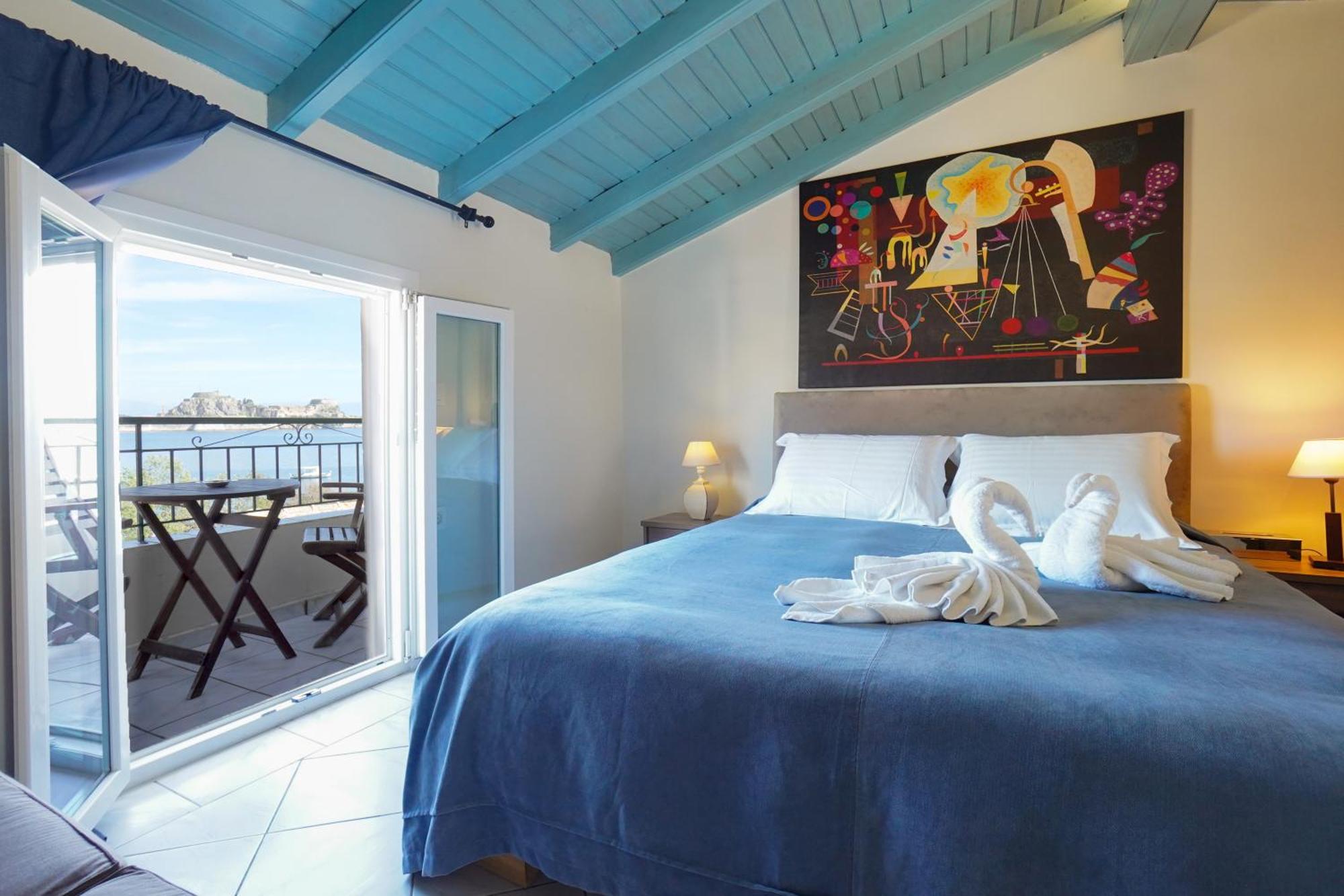 Anemomilos Sea View Penthouse Corfu  Bagian luar foto