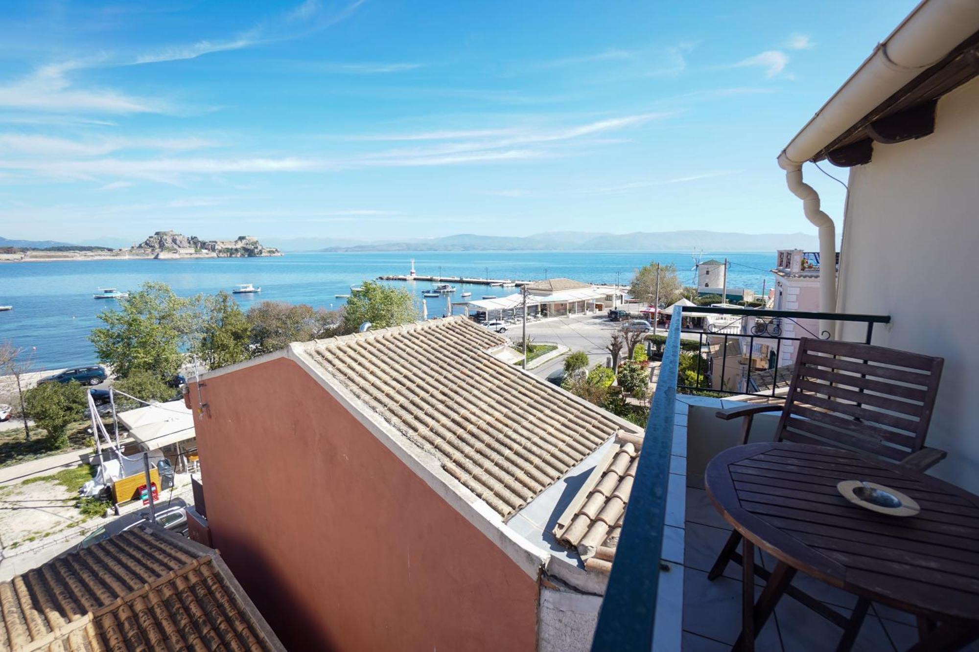 Anemomilos Sea View Penthouse Corfu  Bagian luar foto