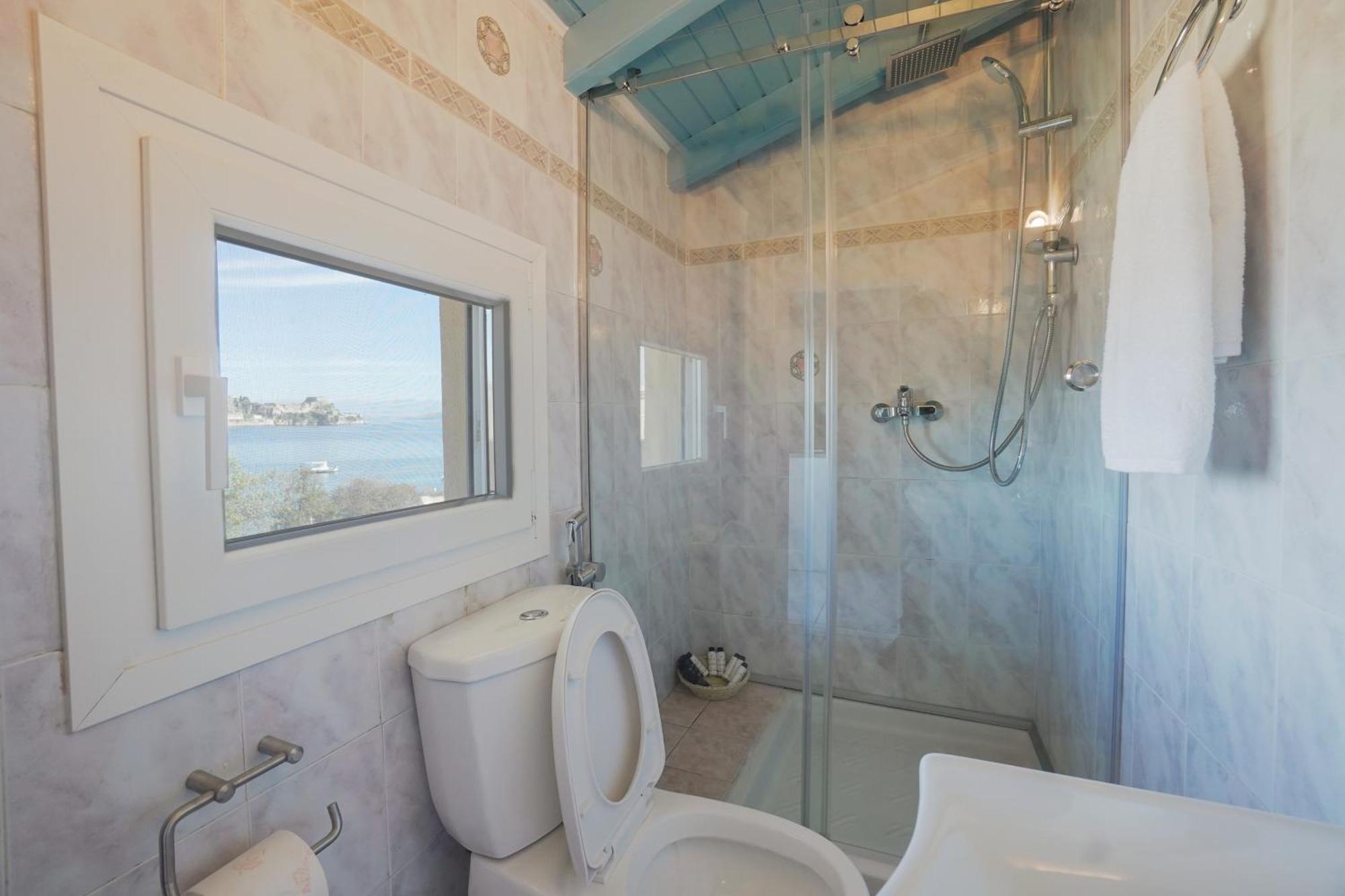 Anemomilos Sea View Penthouse Corfu  Bagian luar foto